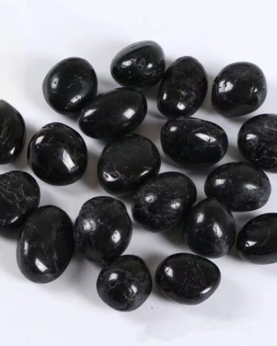 Pure Irregular Black Tourmaline Polished Stones-1