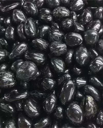 Pure Irregular Black Tourmaline Polished Stones