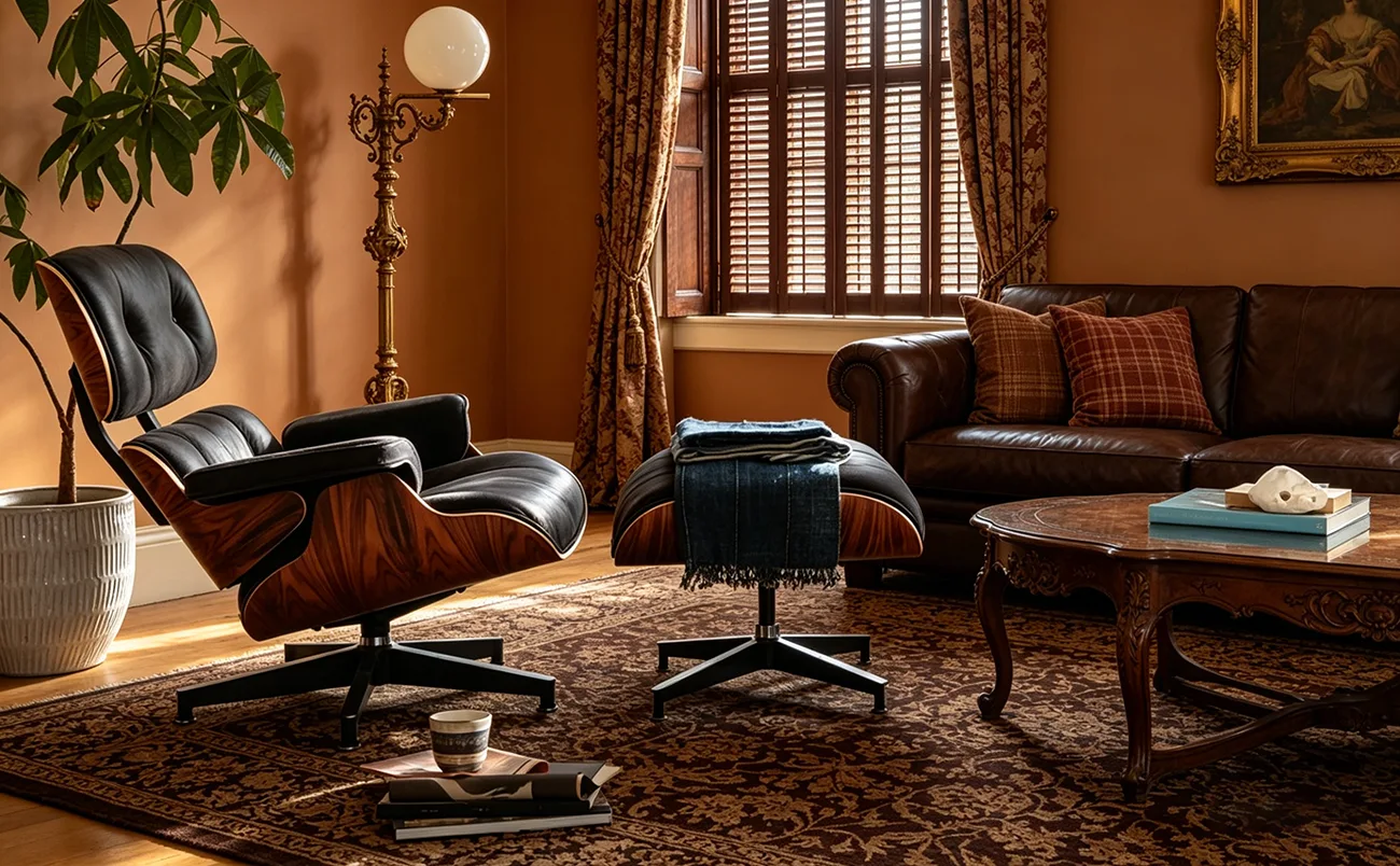 Recliner Chair With Ottoman 2