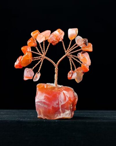 Lapis Lazuli Chakra Tree Crystals with Raw Stone Base