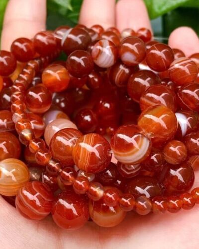 Red Carnelian Bracelets Beads Bulk DIY Making