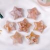 Sakura Agate Star Gemstone Carving Large