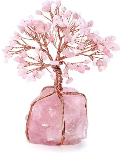 4 Colors Crystal Trees with Raw Stone Base Wholesale