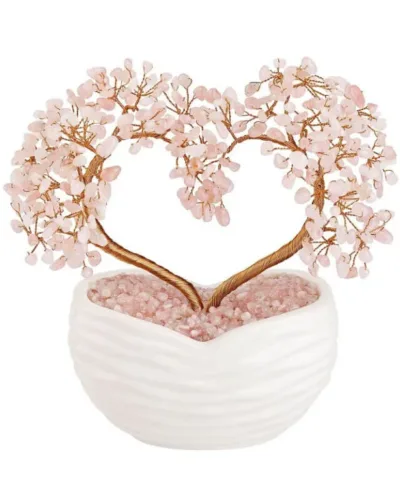 Crushed Stones Heart Amethyst Crystal Trees Bulk