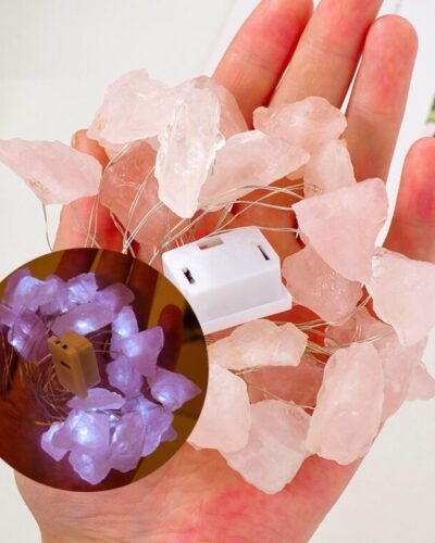 Crystal Raw Stone Fairy Lights String Christmas Decoration