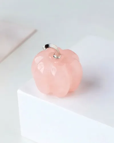 Minimalist Pumpkin-Shaped Stone Carvings Home Decor