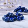 Round Blue Lapis Lazuli Tumbling Stones Bulk 0.1Kg