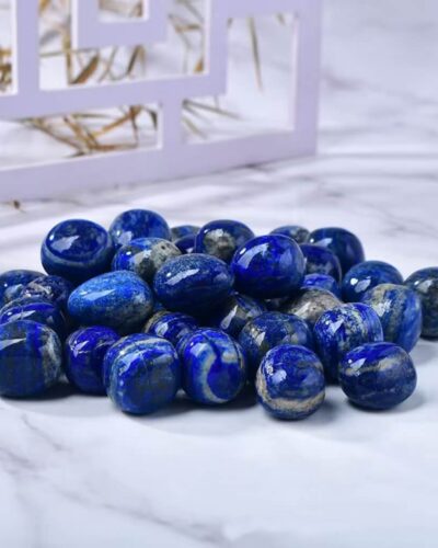 Round Blue Lapis Lazuli Tumbling Stones Bulk 0.1Kg
