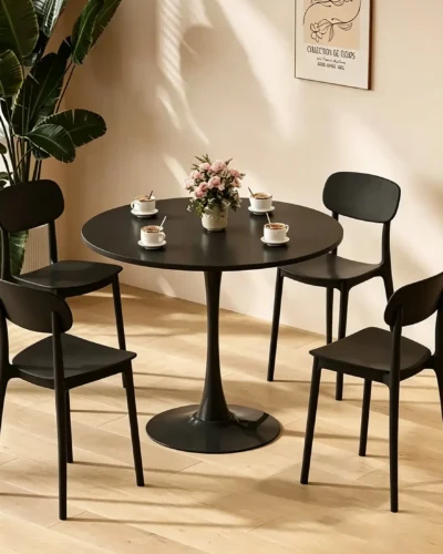 Round Modern Dining Table for Living Room