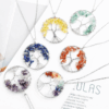 6 Colors Tree of Life Pendant Crystal Necklaces Bulk
