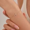 S925 Sterling Silver Bracelets with Cross for Women