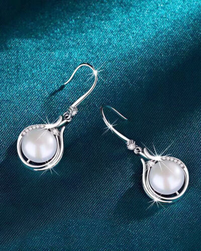 S999 Freshwater Pearl Drop Necklace Dangle Earrings 2