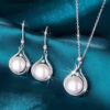 S999 Freshwater Pearl Drop Necklace Dangle Earrings 4