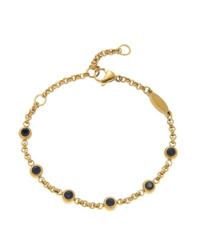 18K Gold Plated Colorful Zircon Bracelet with Birthstones
