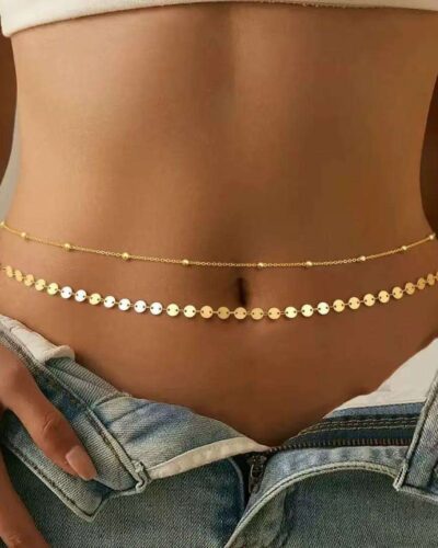 Sexy Double-Layer Adjustable Waist Chain for Ladies