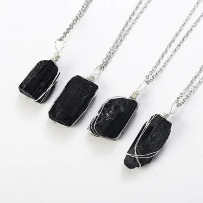 Black Tourmaline Pendant Necklace