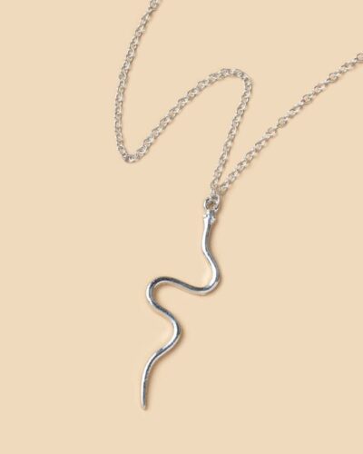 Minimalist Vintage Snake Lariat Necklace for Ladies
