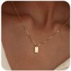 Simple Gold Letter Necklace A-Z Pendant Wholesale