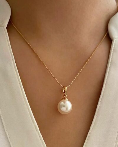 Simple Pearl Necklace Earring Set Wholesale