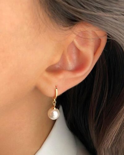 Simple Pearl Necklace Earring Set Wholesale