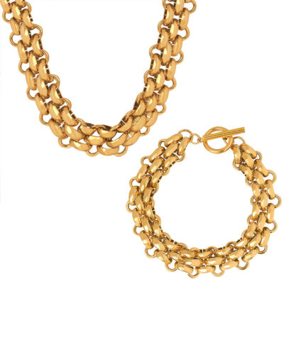 Alternative view of Simple Stainless Steel Gold Chain for Women Men