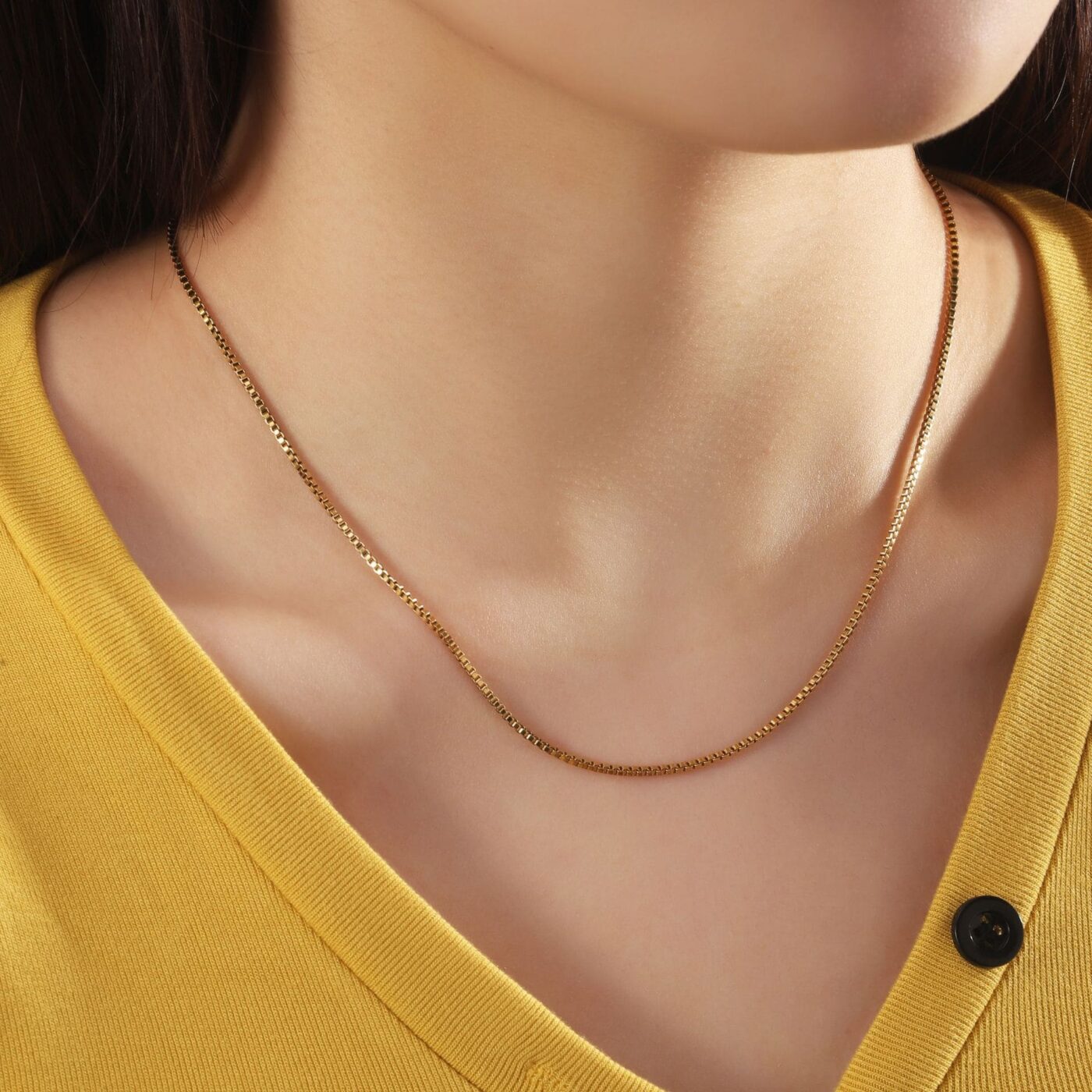 Simple Stainless Steel Snake Chain 18K Gold Plated Wholesale 1 1