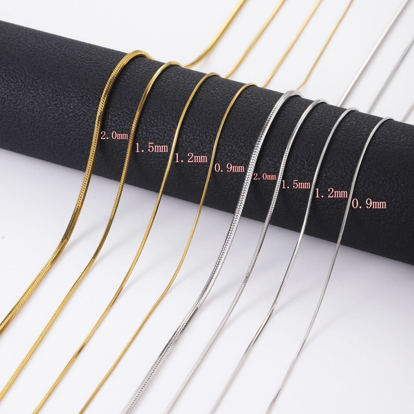 Simple Stainless Steel Snake Chain 18K Gold Plated Wholesale 2 1