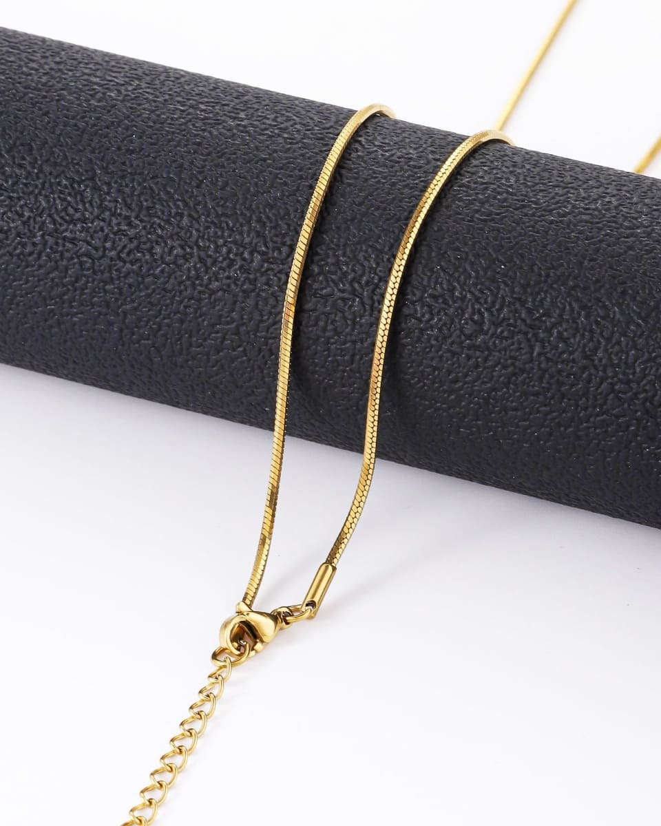 Simple Stainless Steel Snake Chain 18K Gold Plated Wholesale