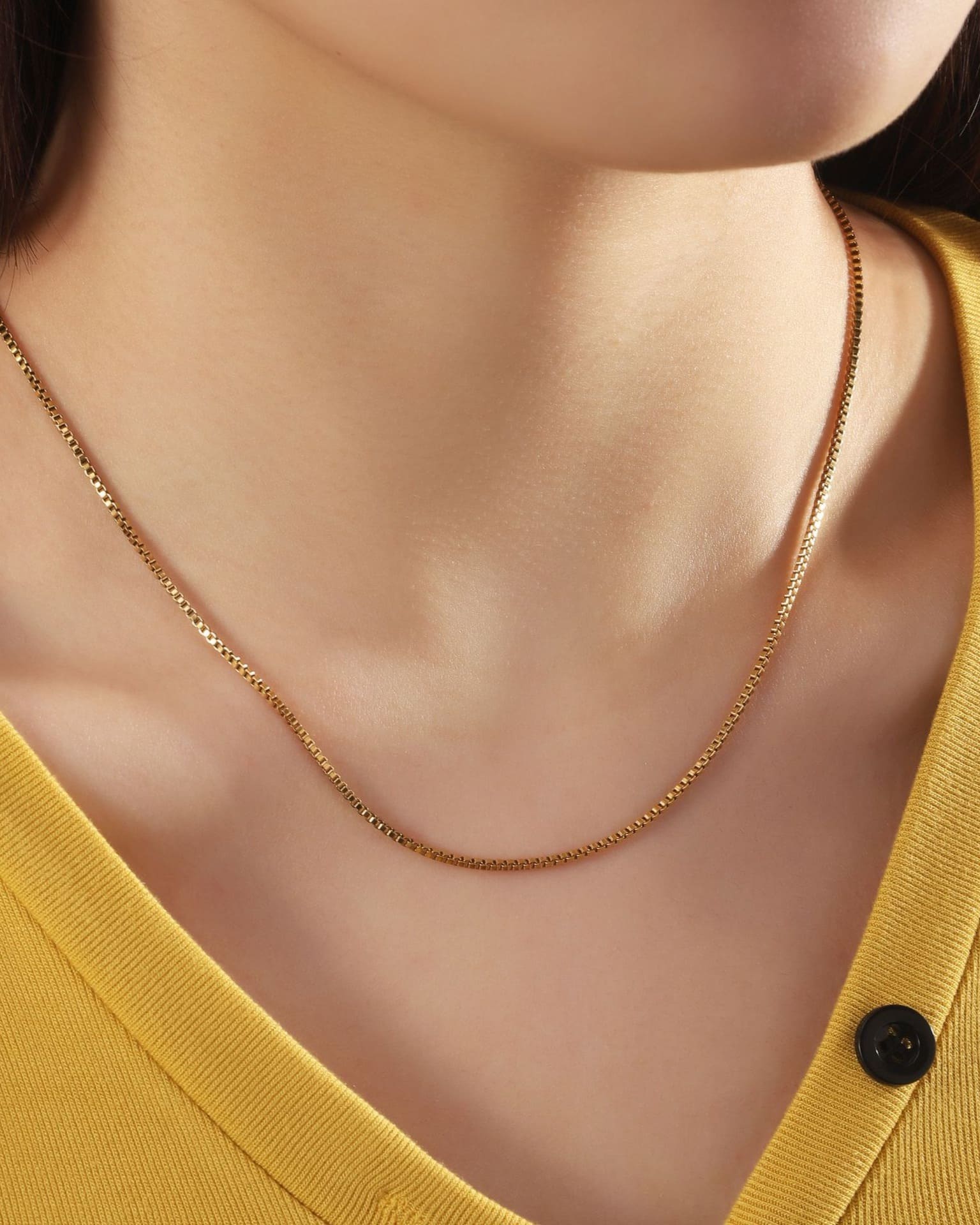Simple Stainless Steel Snake Chain 18K Gold Plated Wholesale