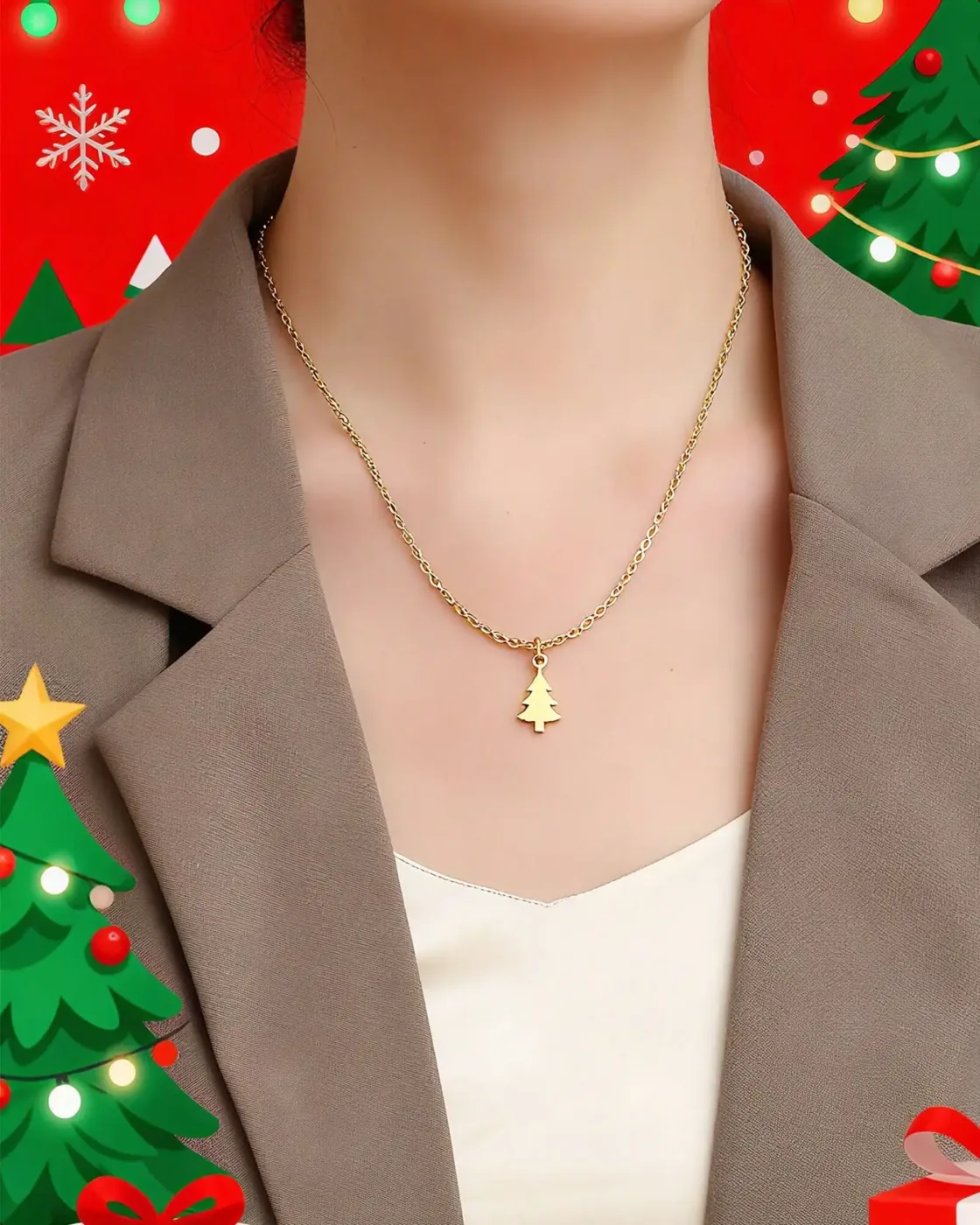 Simple Unisex Stainless Steel Necklace for Christmas 2