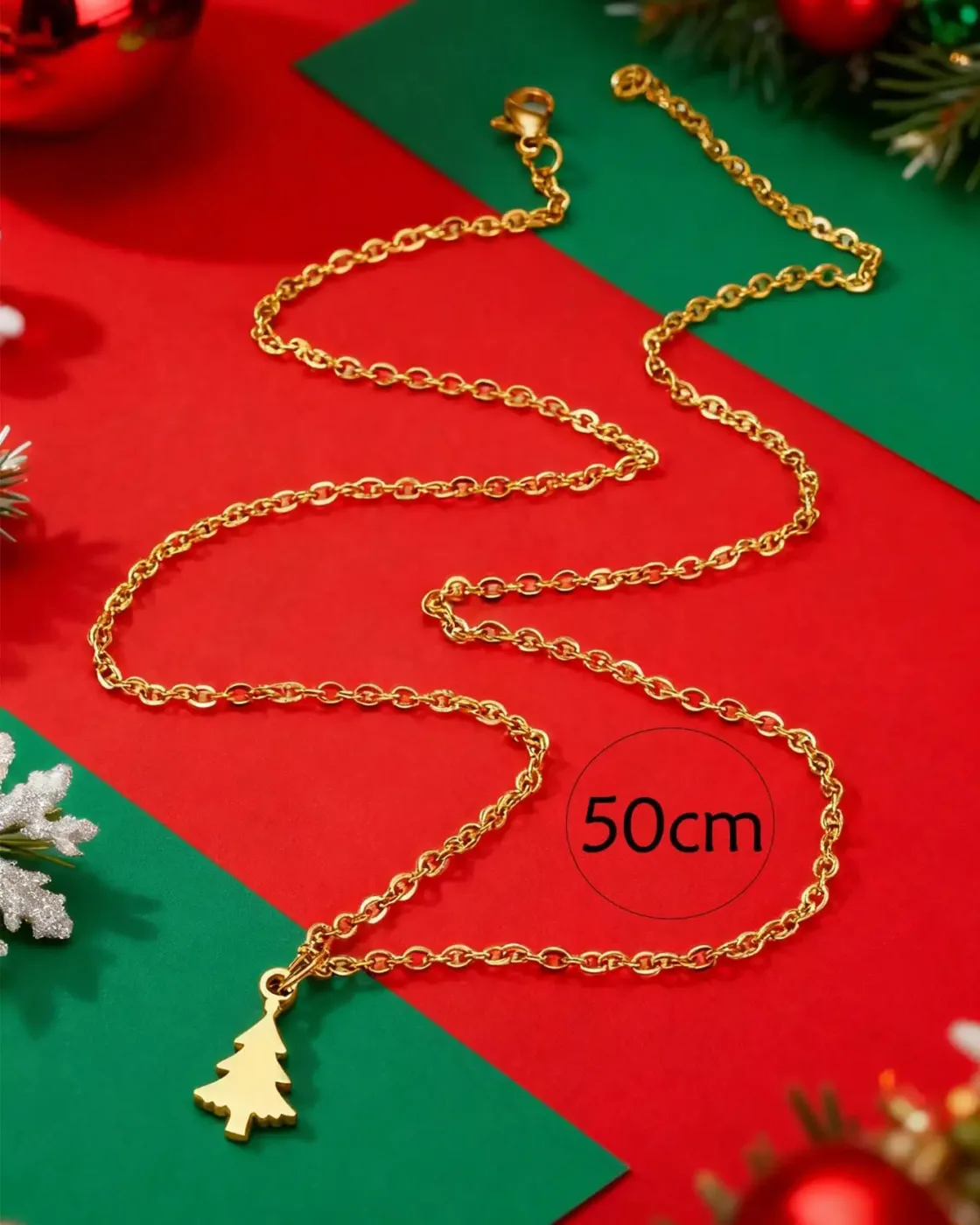 Simple Unisex Stainless Steel Necklace for Christmas 8