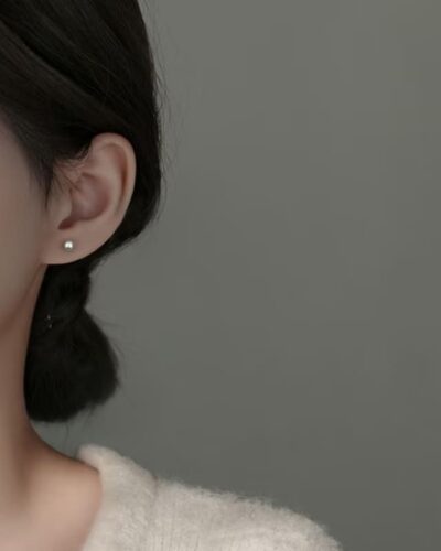 Small Gorgeous White Purple Pink Freshwater Pearl Studs