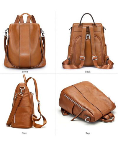 Soft Leather Backpack Purses for Women 10