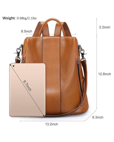 Soft Leather Backpack Purses for Women 11