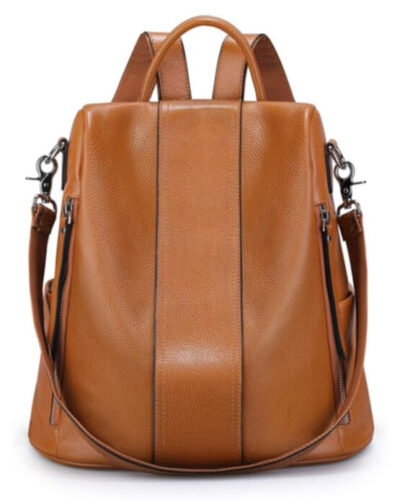 Soft Genuine Leather Backpack Purses for Women Satchel Shoulder Bag