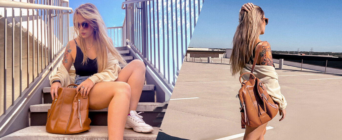 Soft Leather Backpack Purses for Women 7