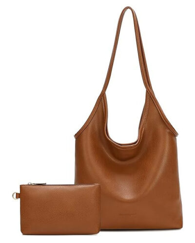 Soft PU Tote Bags Hobo Shoulder Bags And Wallet Set