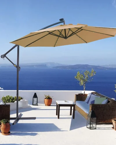 Solar LED Patio Outdoor Umbrella with Lights