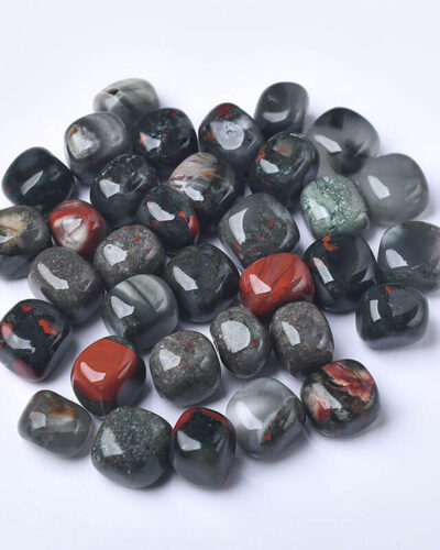Square African Bloodstone Tumbling Rocks Wholesale