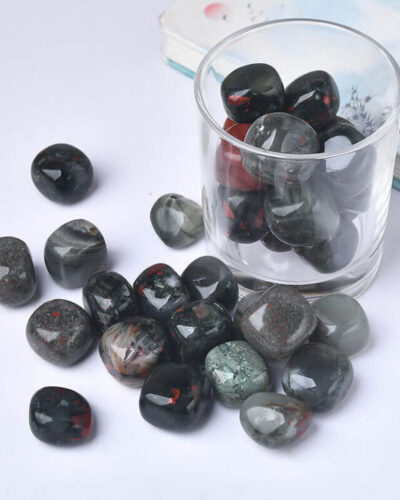 Square African Bloodstone Tumbling Rocks Wholesale