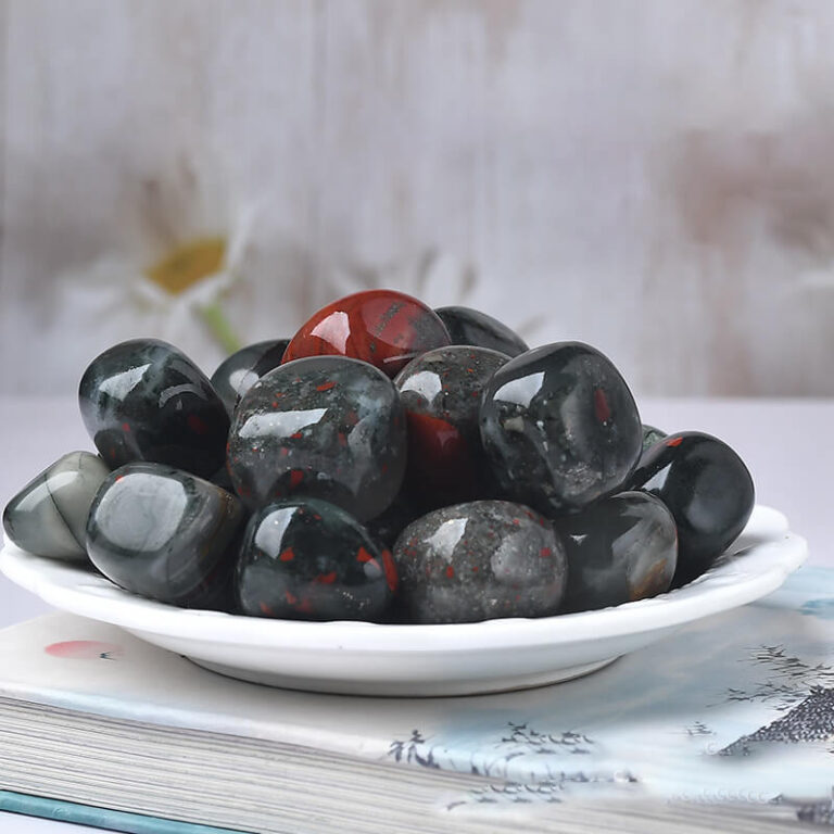 Square African Bloodstone Tumbling Rocks Wholesale