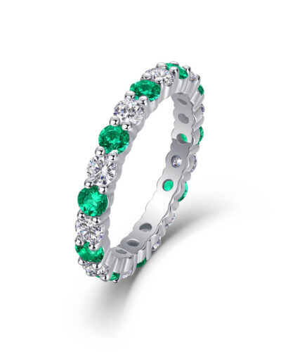Stackable Birthstone Engagement Rings 11