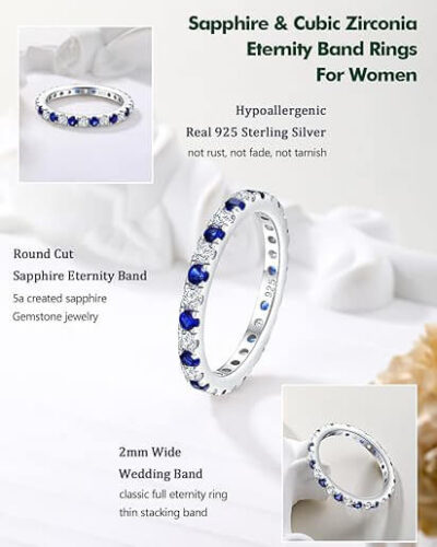 Stackable Birthstone Engagement Rings 13