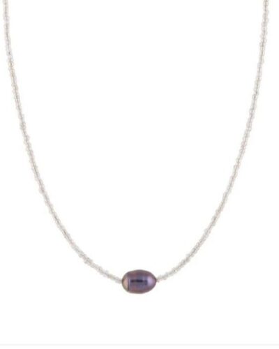 Stackable Retro Freshwater Rice Pearl Necklace