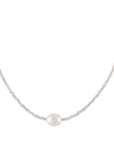 Stackable Retro Freshwater Rice Pearl Necklace