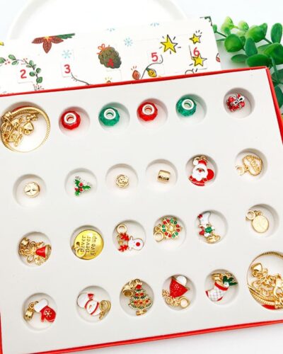 Stainless Steel Christmas Charms for Jewelry Making Box Set