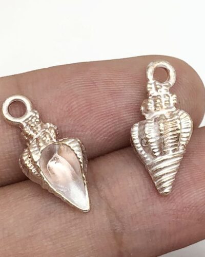 Stainless Steel Conch Enamel Charms for Jewelry Making