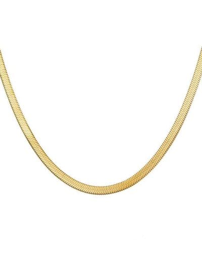 Stainless Steel Freshwater Baroque Pearl Necklace Snake Chain 5