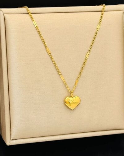 Stainless Steel Heart Pendant Necklace