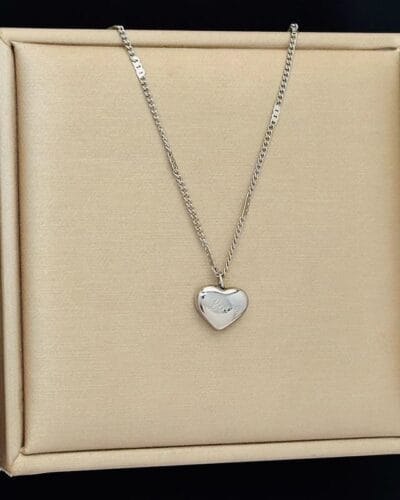 Stainless Steel Heart Pendant Necklace